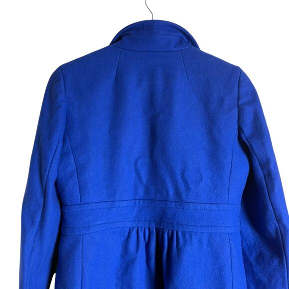 J.Crew Cobalt Blue Wool Blend Peacoat Size 8 - Picture 8 of 12